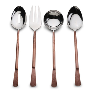 Venta al por mayor de fábrica de larga duración, cuchillo, tenedor, cuchara, cubiertos de acero inoxidable, juego de cubiertos modernos de plata pulida para uso en bodas - Product Image 3