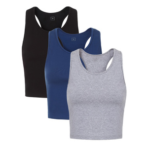 Camiseta deportiva sin mangas para mujer, ropa de gimnasio transpirable, logotipo personalizado impreso, ropa deportiva de verano y otoño, camiseta al por mayor para hombres - Product Image 1