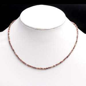 Collier de perles en diamant brut rouge 100% naturel de 2-3 mm, longueur 16 pouces - Product Image 3
