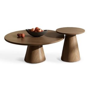Table basse en bois classique pour un aménagement traditionnel de salon, alliant un design intemporel à la solidité du bois massif - Product Image 3