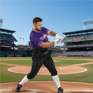 New <b>Design</b> Different Color Baseball Uniform According To Customer Demand Baseball Uniform For Sale - Product Image 6