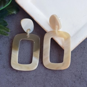 Recién llegado, pendientes de masa con envoltura de cuerno de vaca a la moda, diseño de gota de agua, artesanías naturales, producto de gran oferta de HF CRAFTS - Product Image 1