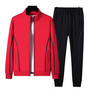 ชุดวอร์มผู้ชายขายดี ดีไซน์เรียบง่าย ระบายอากาศได้ดี ผ้าฝ้าย 100% ซิป สำหรับฝึกซ้อม ออกกำลังกาย เป็นมิตรกับสิ่งแวดล้อม - Product Image 1