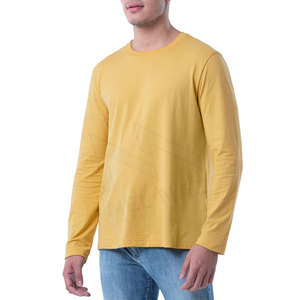 T-shirts à manches longues pour hommes, personnalisables avec logo, en coton/polyester, séchage rapide, teinture supérieure, haute qualité, 220g, coupe classique – Meilleures ventes - Product Image 4