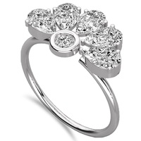 Anillo de Compromiso de Diamante Cultivado en Laboratorio para Mujer, Oro de 14K, Corte Brillante, Certificado IGI INGEMCO, Estilo Clásico