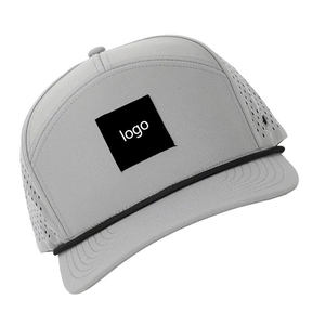 Casquettes de golf snapback imperméables à 7 panneaux personnalisables, respirantes, en peluche, avec découpe laser en forme de feuille, marqueur de balle, casquette de camionneur pour la rue et l'extérieur - Product Image 6
