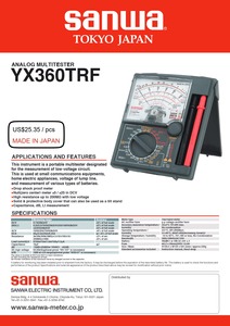 SANWA ชุด CD770มัลติมิเตอร์ดิจิตอลแบบมืออาชีพที่มีความแม่นยำสูงของญี่ปุ่นสำหรับการตรวจสอบโรงงาน - Product Image 6