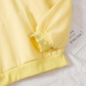 เสื้อสเวตเตอร์ผ้าฝ้ายมีฮู้ดแบบสวมหัวลายกราฟิกมีสไตล์สไตล์เกาหลีสำหรับผู้หญิงใส่สบายทันสมัยใส่ได้หลายโอกาส - Product Image 5