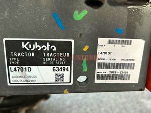2WD para la Agricultura Kubota L4701 TLB MINI TRACTOR - Product Image 6