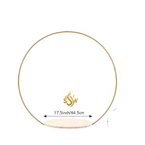 Arche à gâteau de couleur or forme ronde avec plaque en bois autre support de coupe de gâteau décoratif de mariage pour fleur de dîner romantique - Product Image 1