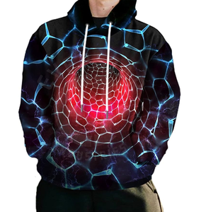 Precios al por mayor 3D Impreso Sudadera con capucha para hombres Etiqueta privada Sudadera con capucha de gran tamaño OEM Directo de fábrica - Product Image 4