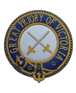 Nouveaux insignes maçonniques Regalia Badges de tablier de lingot d'or de broderie sur mesure - Product Image 3
