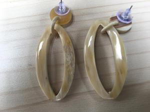 Pendientes de Cuerno Tribales Modernos Hechos a Mano, Ecológicos, Ligeros, Joyería de Moda, Artesanía Natural Premium para Uso Diario y Bodas - Product Image 2