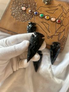 Vente en gros de pointes de flèches en obsidienne noire naturelle, pierre de cristal de guérison pour la décoration, le nettoyage de l'énergie et l'utilisation spirituelle - Product Image 4