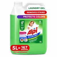 Set Deterjen & Pelembut Pakaian Alpi Color 5L Gel dengan Aroma Bunga untuk Pakaian (167 Kali Cuci)