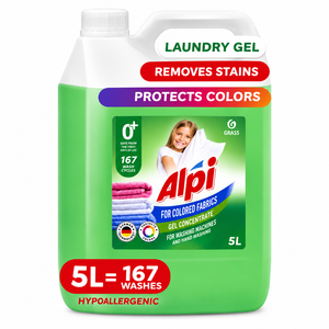 Ensemble de lessive Alpi Color Détergent & Adoucissant Eva 5L Gel parfumé aux fleurs pour vêtements (167 lavages) - Product Image 3
