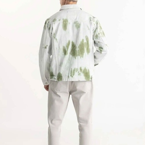 Chaqueta Vaquera Exclusiva de Alta Calidad para Hombre, 100% Algodón, Estilo Motociclista, Lavada, con Cuello Alto y Botones en la Parte Delantera - Product Image 6