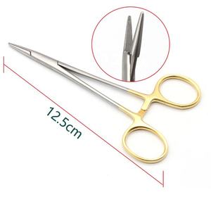 Pinzas ergonómicas de acero inoxidable para Iris, soporte de aguja, herramienta quirúrgica Manual, calidad superior, fácil manejo seguro, grado quirúrgico - Product Image 5