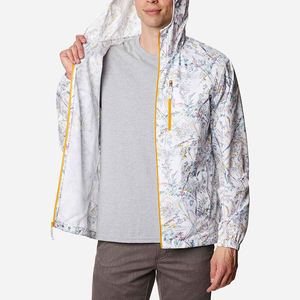 Chaqueta Cortavientos Impermeable con Capucha para Hombre, Servicio OEM, con Logotipo Frontal, Corte Holgado - Product Image 4