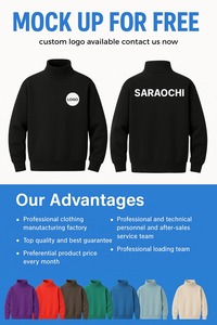 Sudadera de Cuello Alto de Dos Tonos con Logotipo Bordado Personalizado para Mujer, Ropa de Hermandad, Otoño Invierno - Product Image 4