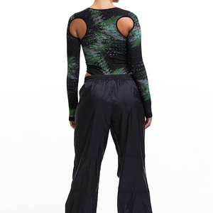 กางเกงผ้าฟลีซเทอร์รี่สำหรับทั้งชายและหญิงกางเกงกีฬาผ้าคอตตอนทรงโอเวอร์ไซส์ผ้ายืดผ้าฟลีซสไตล์หน้าเรียบสำหรับบุรุษและสตรีท - Product Image 5