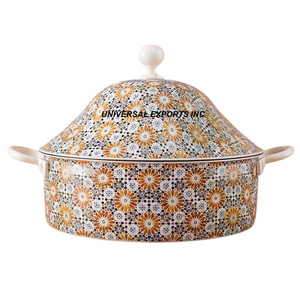 Stainless Steel <b>Food</b> <b>Server</b> Superior Quality Handmade Casserole High Quality Decorative Metal <b>Food</b> Warmer - Product Image 2