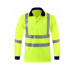 Chemises polo réfléchissantes de chantier, uniformes, manches longues, vêtements de travail, polo de sécurité, t-shirt personnalisé avec logo, chemise de travail haute visibilité pour hommes - Product Image 2