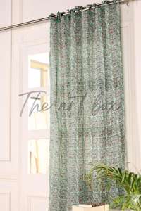 ม่านหน้าต่างผ้าฝ้ายพิมพ์ลายดอกไม้ทันสมัยม่านแขวนทึบทันสมัยสำหรับตกแต่งห้องนั่งเล่นและห้องนอนขายส่งสำหรับบ้านและโรงแรม - Product Image 3