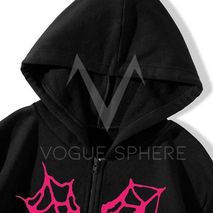 OEM de alta calidad 100% algodón ropa de hombre sudaderas con capucha sudaderas Streetwear Puff impresión Sudadera con capucha para hombres - Product Image 3