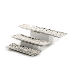 Metal Rectangle Tray with Handles Gold Plated Aluminium Coffee Serving Tray for Hotels and Restaurant Decoration - Product Image 6