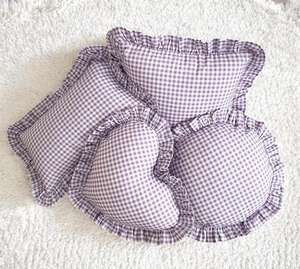 Heart-Design Bohemian Cotton Striped Flange <b>Pillow</b> Covers Woven Decorative Ruffled <b>Throw</b> <b>Pillow</b> Boho Style ITHL - Product Image 3