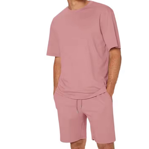 <b>Summer</b> <b>Men</b> Set Sporting Suit Short Sleeve T <b>Shirt</b> Short Tea <b>Shirts</b> 2022 - Product Image 2