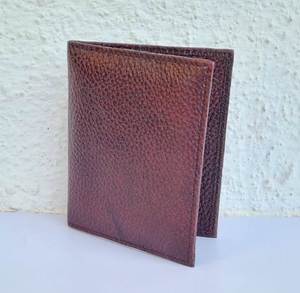 Portefeuille unisexe en cuir véritable marron riche et à la mode avec blocage RFID - Product Image 4