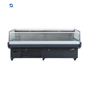 Congelador de puerta de vidrio comercial con iluminación LED, cortina de aire, vidrio de doble capa, enfriamiento rápido y sistema R290 - Product Image 1