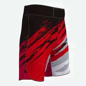 Short MMA personnalisé avec impression par sublimation Short de boxe Short de combat de gymnastique pour hommes Short de compression MMA avec logo personnalisé - Product Image 2