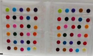 Conjunto de Bindi de piedra multicolor autoadhesivo nupcial Kumkum Sindoor Bindi libro para mujeres y niñas en Año Nuevo Halloween y Diwali - Product Image 5