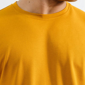 Camiseta de la Mejor Calidad Hecha en Pakistán, Transpirable, con Logotipo Personalizado, Lisa, Informal, Holgada, de Color Sólido, de Algodón/Bambú - Product Image 5