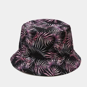 New Plant Print Bucket Hats for Women Casual Fancy Beach <b>Decorate</b> Fisherman Hat Outdoor Sport Sun Protection Fishing Hats - Product Image 3