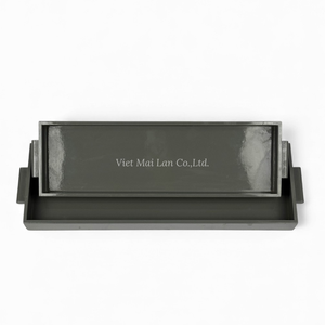 Plateau en laque moderne avec un design flexible pour servir de la nourriture, vaisselle décorative pour la maison en provenance du Vietnam - Product Image 2