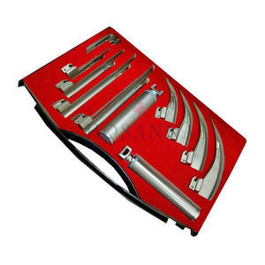 Laryngoscope vidéo portable chirurgical Hosanna Intubation facile Ensemble d'instruments réutilisables Source d'alimentation manuelle en acier - Product Image 6