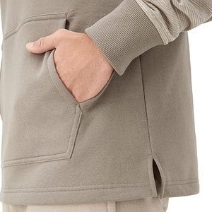 Venta al por mayor de fábrica, nuevo estilo, diseñador para hombre, 100% algodón, ropa de calle, Sudadera con capucha, teñido liso para invierno - Product Image 4
