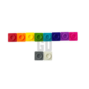 Paquete de 50 discos conectores de 10 colores para construir bloques Educativos para el juego y la creatividad de los niños - Product Image 3