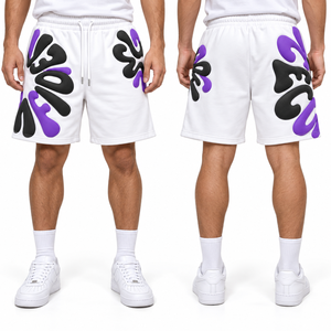 Pantalones Cortos Personalizados con Estampado Puff, Estilo Y2K, Mezcla de Algodón, Letras en Relieve, OEM, ODM, Marca Privada, Pedidos al por Mayor, MOQ Bajo, Suministro de Fábrica - Product Image 1
