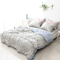 Nouveau imprimé Shandong usine couette couette mélange extensible Poly tissu imprimé fleuri Polyester coréen maison Textile PVC sac à main
