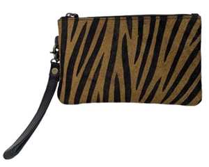 Portefeuille à fermeture éclair en cuir véritable décontracté de haute qualité avec doublure en polyester et design zèbre. - Product Image 3