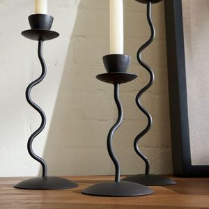 Multi arm metal candelabra centerpiece perfect for <b>large</b> event table decor with stunning elegant <b>candle</b> arrangement - Product Image 2