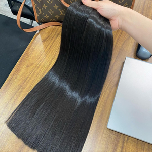 Bán Sỉ Tóc Người Việt Nam Nguyên Chất Hàng Nhà Cung Cấp Lớp Biểu Bì Phù Hợp Với Tóc Thật 40 Inch, Tóc Nối Ấn Độ - Product Image 5