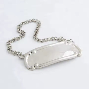 Memorial Gallery personalizado grabable contorneado chapado en oro Colgante placa de latón con cadena urna cremación mejor calidad - Product Image 3