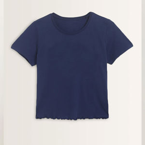 Nuevo conjunto de 2 piezas de moda para mujer, camiseta y pantalones cortos con patrón sólido, ropa informal de algodón 100% a un precio - Product Image 4