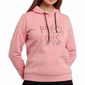 Sudadera con capucha rosa de moda personalizada de bajo precio 2025 Sudadera con capucha de mujer de calidad superior con nuevo logotipo personalizado Sudaderas con capucha de venta superior Servicio OEM - Product Image 1